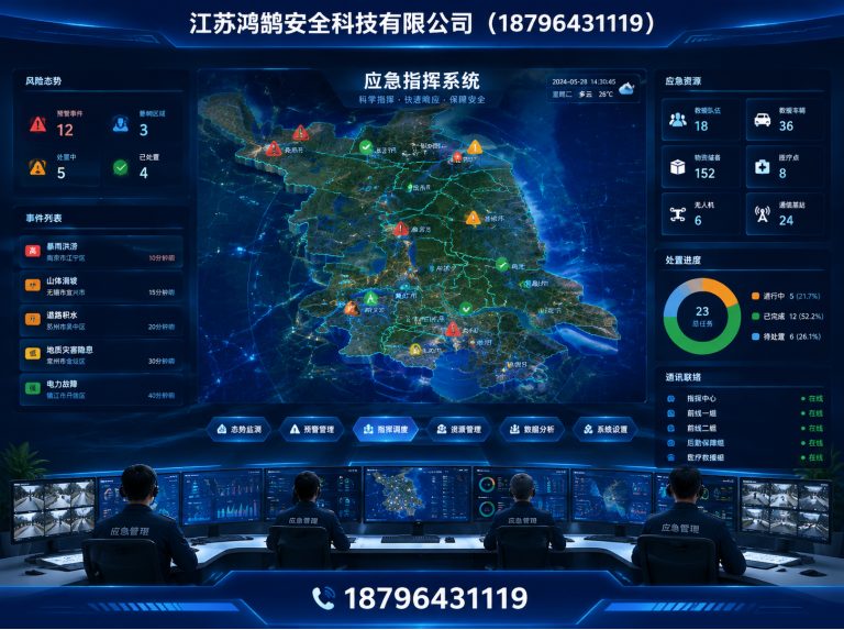 鞍山应急指挥系统展示图
