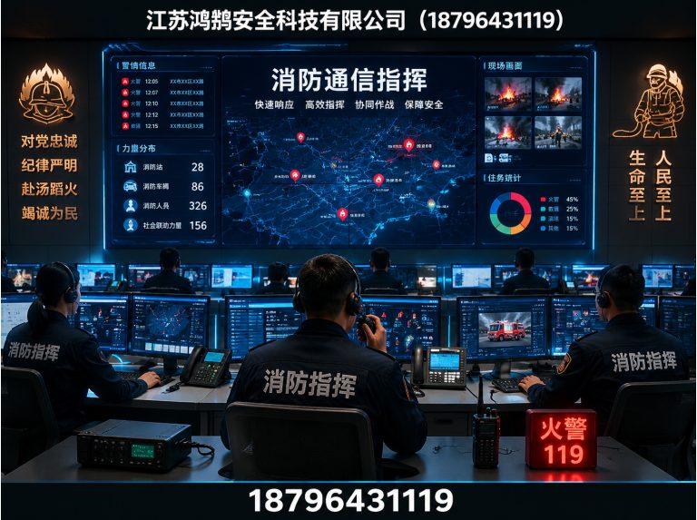 鞍山消防通信指挥展示图